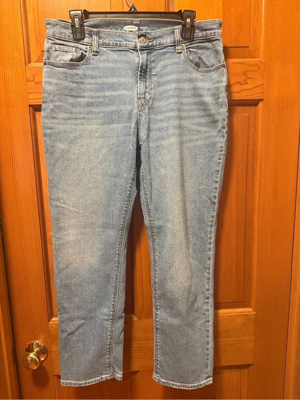 Old Navy Light Blue Women's Boyfriend Mid-Rise  Straight-Leg Jeans Size 10